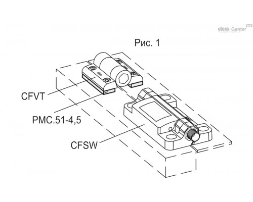 Разделительная пластинка PMC.51-4,5 (51871) ELESA+GANTER