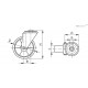 Колесико RE.F5-100-FSL-N-ESD (451856-ESD) ELESA+GANTER