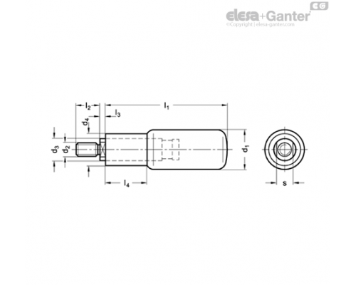 Вращающаяся ручка GN 798.4-NI-24-M10 ELESA+GANTER