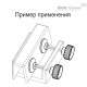 Ручка с рифлением с упорной накладкой фиксации BT.40-SST-p-M10x55-SV32 (108825) ELESA+GANTER