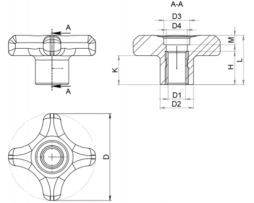 Ручка PTB4D6012 EMES