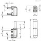 Петля CFN.65 B-M5-p-M5x12 (426131) ELESA+GANTER