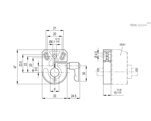 Основание для шпинделя BSA-N51-14 (CE.85921) ELESA+GANTER Основание для шпинделя BSA-N51-14 (CE.85921) ELESA+GANTER