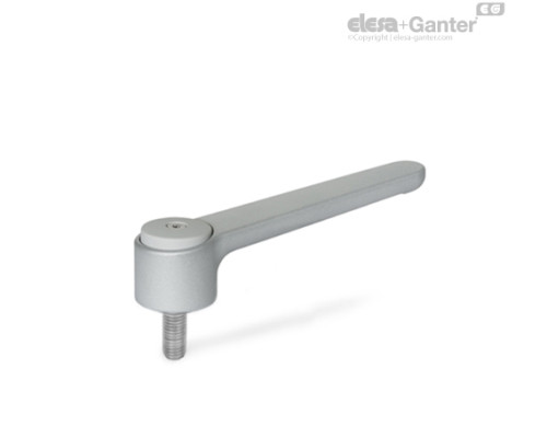 Плоская ручка рычажного типа GN 126.1-120-M12-25-SR ELESA+GANTER