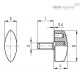 Зажимной барашек CT.476/25 p-M5x16 (8312) ELESA+GANTER