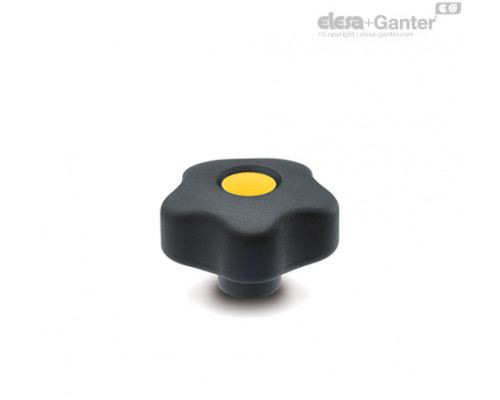 Лепестковая поворотная ручка VCT.53 B-M10-SOFT-C4 (169954-C4) ELESA+GANTER