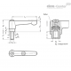 Плоская регулируемая ручка рычажного типа GN 302-22-M3-12-SW ELESA+GANTER