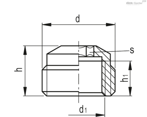 Фитинг VRA-MF- G3/8-G1/4-C (VV.60006) ELESA+GANTER