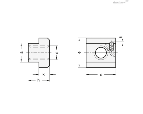 Гайка GN 508.2-12-M10-10 ELESA+GANTER