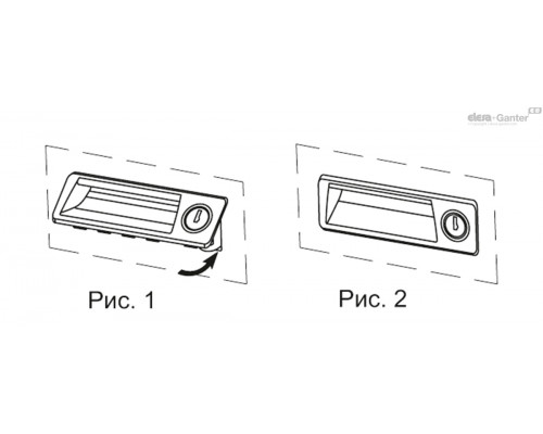 Утопленная ручка PR.92-CH-S-K-U (51914) ELESA+GANTER