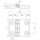 Петли ZMB40X40 EMES
