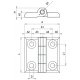 Петли ZMB40X40 EMES