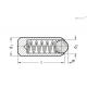 Фиксатор пружинный GN 614.3-5-NIS ELESA+GANTER