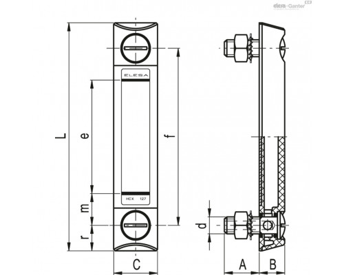 Индикатор HCX.127-M12 (11351) ELESA+GANTER
