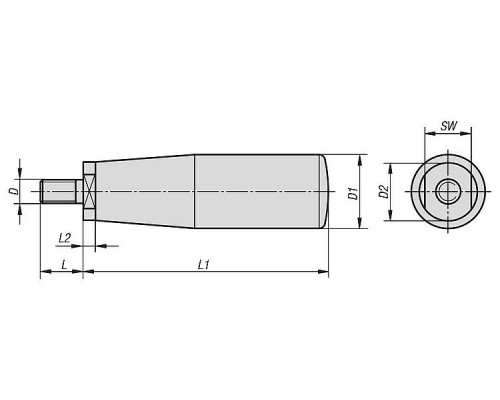 Рукоятка K0774.12250800 Kipp