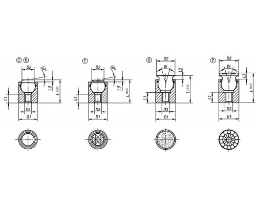 Упоры K0284.608X026 Kipp