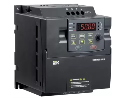 Частотный преобразователь IEK A310 CNTA310U13V015TEZ (1,5 кВт 7 A 1ф 220 В)