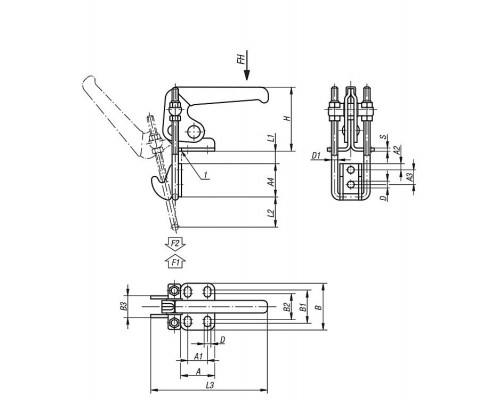 Защелка K0082.0140N Kipp