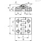 Петля CFA.65-F-SH-6 (422236) ELESA+GANTER