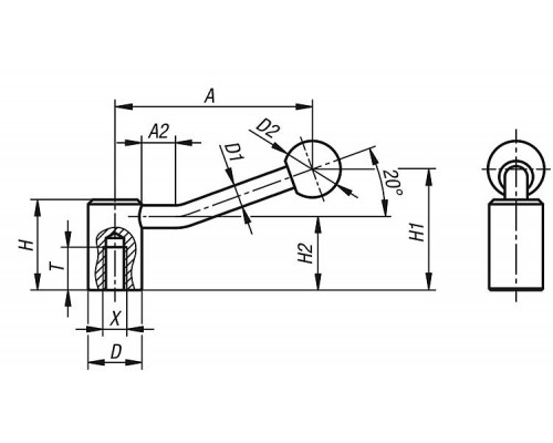 Рукоятка K0176.208 Kipp