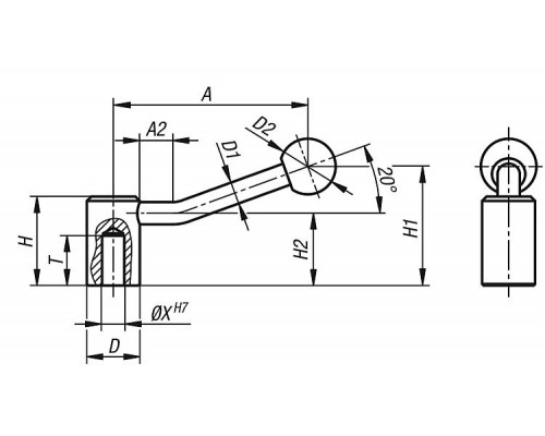 Рукоятка K0176.208 Kipp