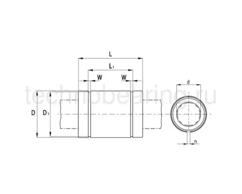 Линейный шариковый подшипник NBS (ISB) KBS 12 32 PP