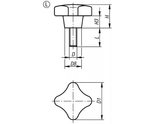 Ручка K0148.510X35 Kipp