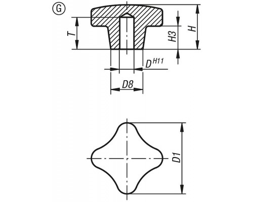 Ручка K0148.510X35 Kipp