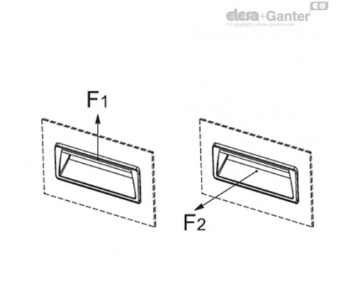 Ручка-купе PR.92-PF-CLEAN (151081) ELESA+GANTER