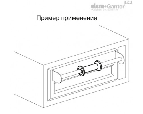 Вращающаяся ручка IGF.127-20 (26761) ELESA+GANTER