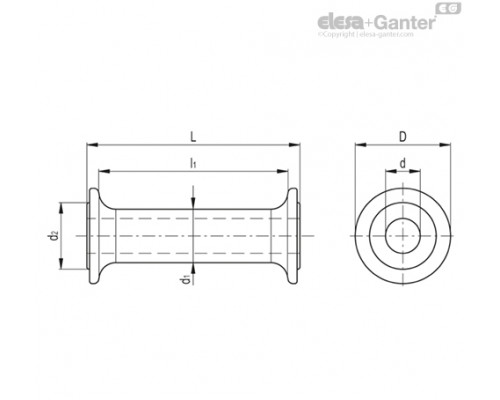 Вращающаяся ручка IGF.127-20 (26761) ELESA+GANTER