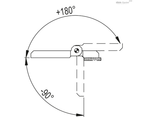 Петли CFM-TR-G-B.50-SH-6 (426061) ELESA+GANTER