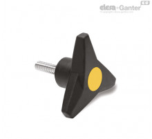 Трёхлепестковая ручка VB.839/80 p-M10x30-SOFT-C4 (64866-C4) ELESA+GANTER