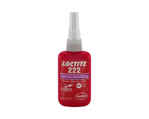 Резьбовой фиксатор низкой прочности LOCTITE 222 50ML Резьбовой фиксатор низкой прочности LOCTITE 222 50ML