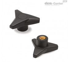Трёхлепестковая ручка VB.839/100 B-M14-C9 (64706-C9) ELESA+GANTER