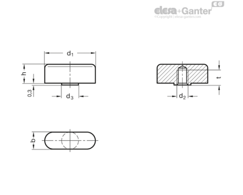 Гайка-барашек GN 432-30-M6 ELESA+GANTER