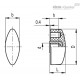 Зажимной барашек CT.476/25 B-M6 (8307) ELESA+GANTER