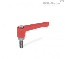 Плоская регулируемая ручка рычажного типа GN 302.1-30-M5-12-RS ELESA+GANTER
