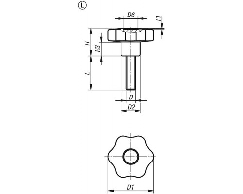 Ручка K1090.46012X30 Kipp