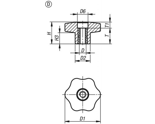 Ручка K1090.46012X30 Kipp