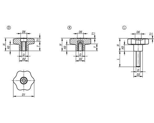 Ручка K1090.46012X30 Kipp