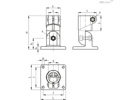 Зажим TCC-AP-PB-18-T-C9 (600721-C9) ELESA+GANTER