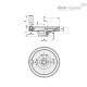 Цельнолитый предохранительный маховик VDN.175 FP+I+ST14 (73748) ELESA+GANTER