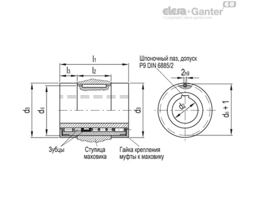 Цельнолитый предохранительный маховик VDN.175 FP+I+ST14 (73748) ELESA+GANTER Цельнолитый предохранительный маховик VDN.175 FP+I+ST14 (73748) ELESA+GANTER