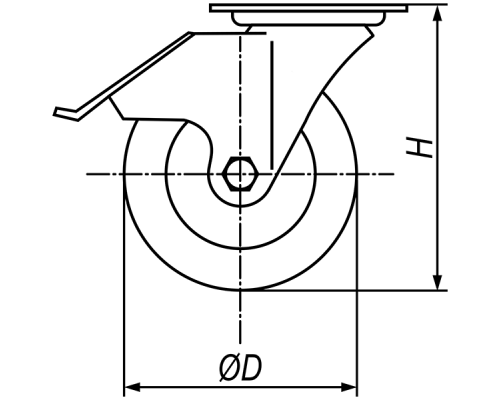 Колеса ET01MKT75X25 EMES