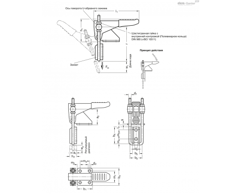 Зажим GN 851.1-160-T-NI ELESA+GANTER