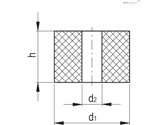 Виброгаситель DVL.3-100-30-21-70 (436943) ELESA+GANTER