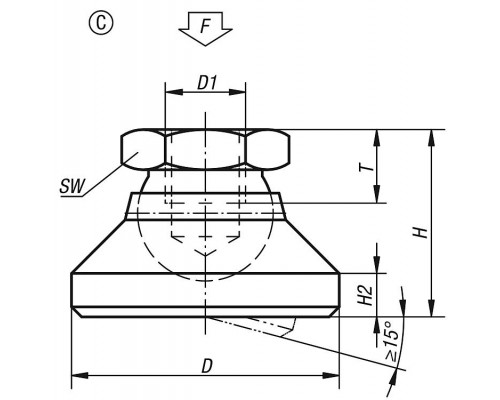 Опора K0395.320 Kipp
