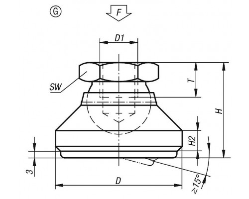 Опора K0395.320 Kipp