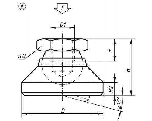 Опора K0395.320 Kipp
